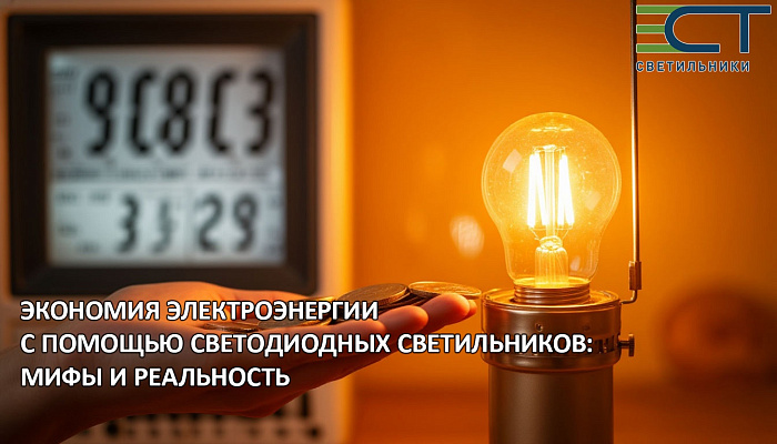 Экономия электроэнергии с помощью светодиодных светильников: мифы и реальность