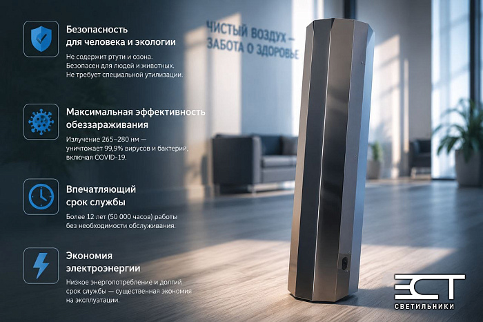 Бактерицидные рециркуляторы ЭСТ: Как светодиоды заменили ртуть и сделали воздух безопаснее